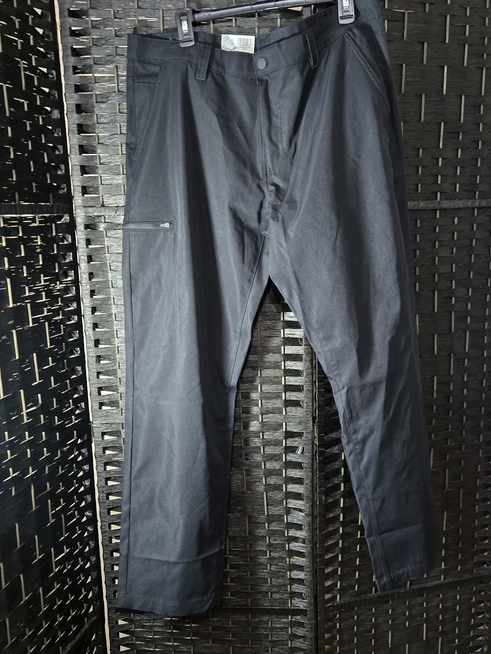 Copper & Oak Men's 38X32 Black Tech Utility Cargo Pants Straight Fit NWT
